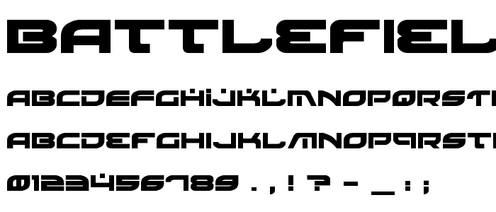 Battlefield Bold font